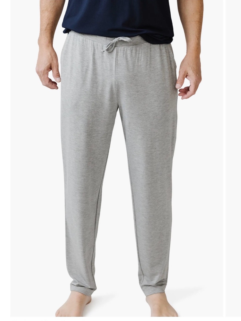 Cozy earth Men's Lightweight Heather Gray Lounge Joggers - Everyday Comfort